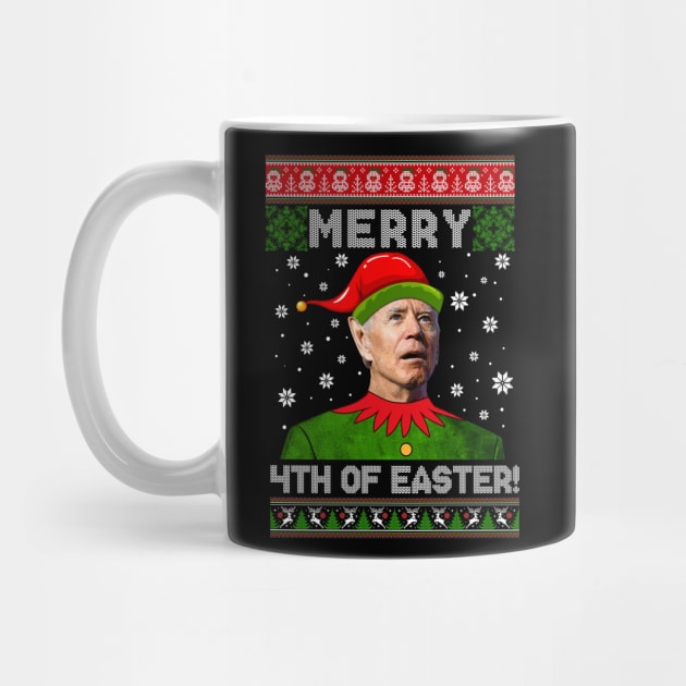 Merry 4th Of Easter Ugly Sweater Joe Biden Christmas by petemphasis